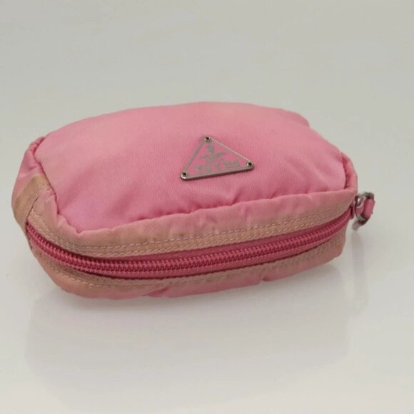 PRADA Pouch Nylon 2 Set Pink Red Auth bs28039 - Picture 12 of 15